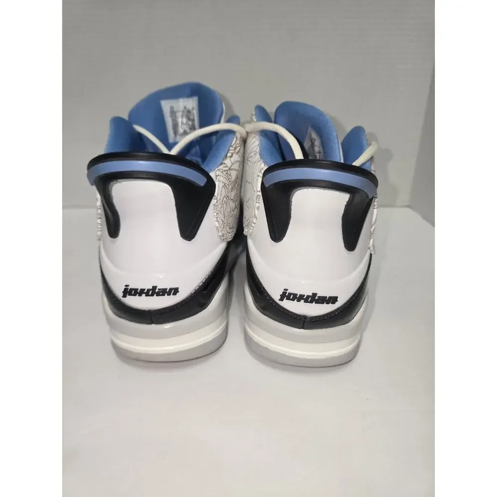 Jordan Two Trey Mid Top Lace-Up Leather Sneakers Unisex Kids US 9.5 W/B/B